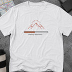 Loading Happiness... Mountain Progress Bar T-Shirt