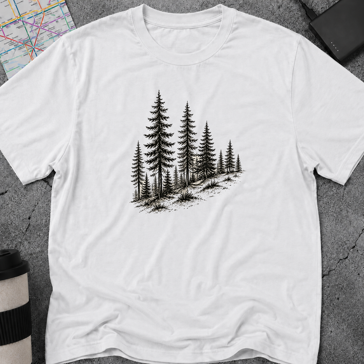 Pine Forest Hillside T-Shirt