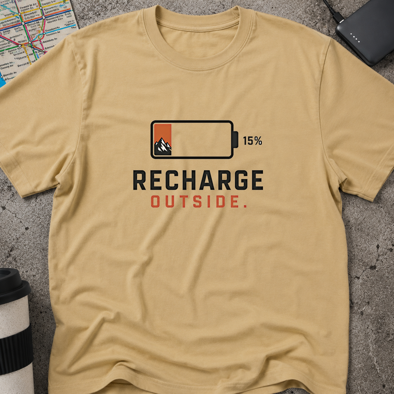 Low Battery Mountain T-Shirt