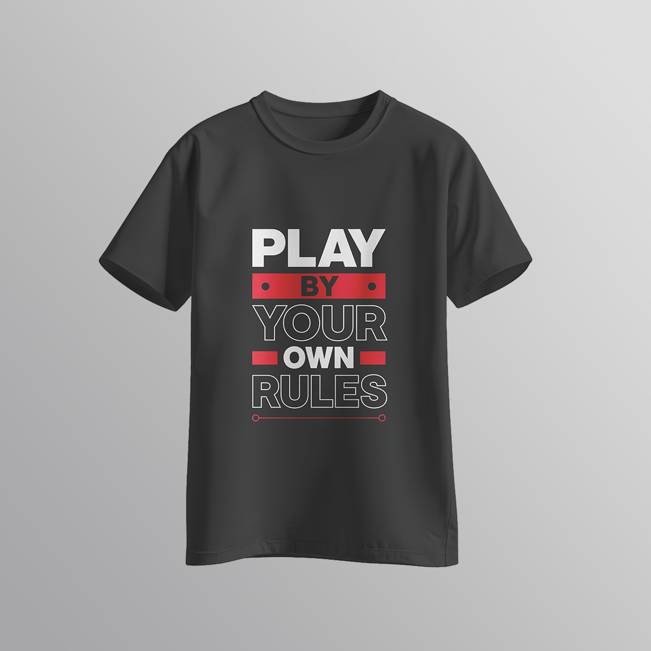 Play By Your Own Rules - Bold Quote T-Shirt | Rebellion Wear | SPARK