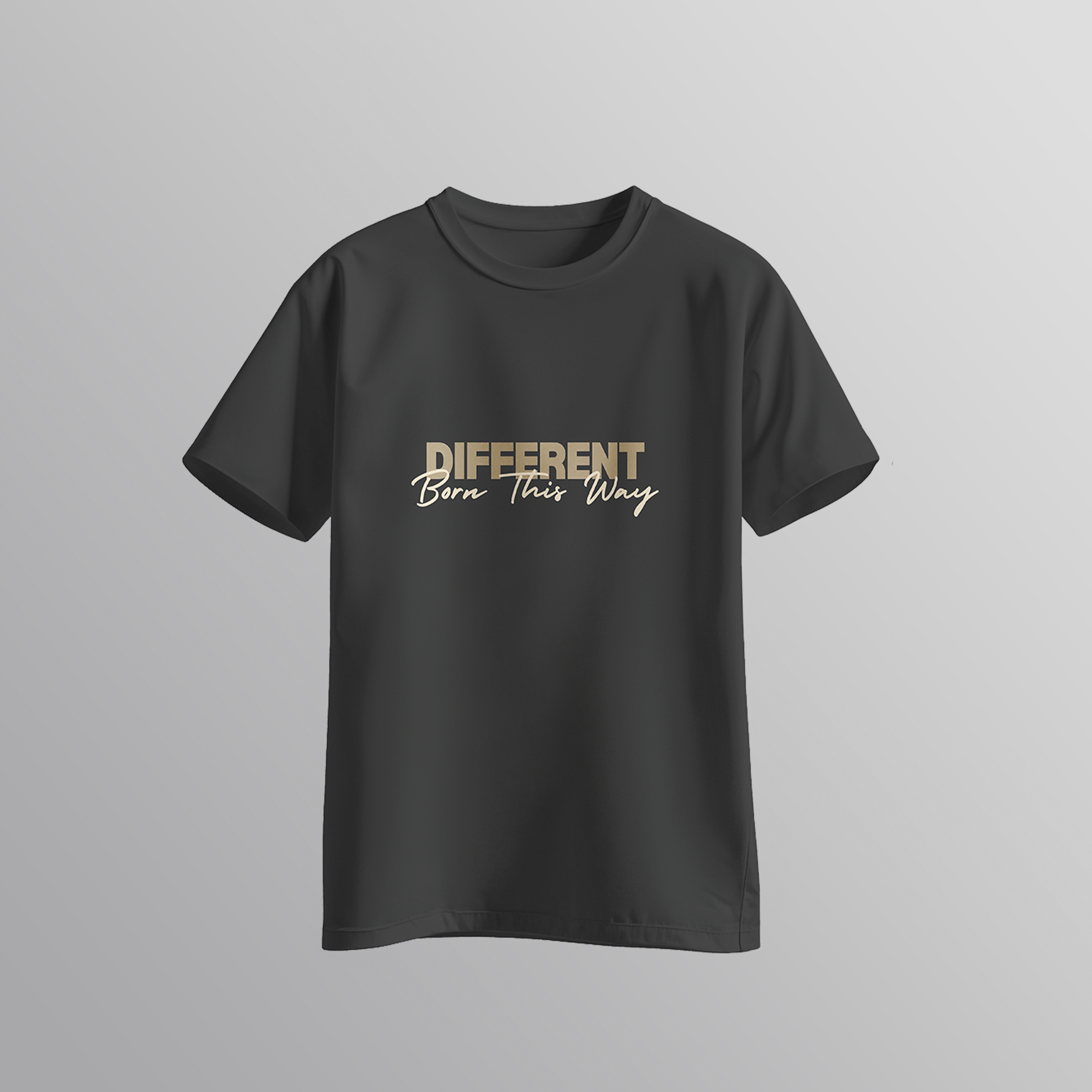 Different Born This Way - Minimalist Quote T-Shirt | Classy Design | SPARK