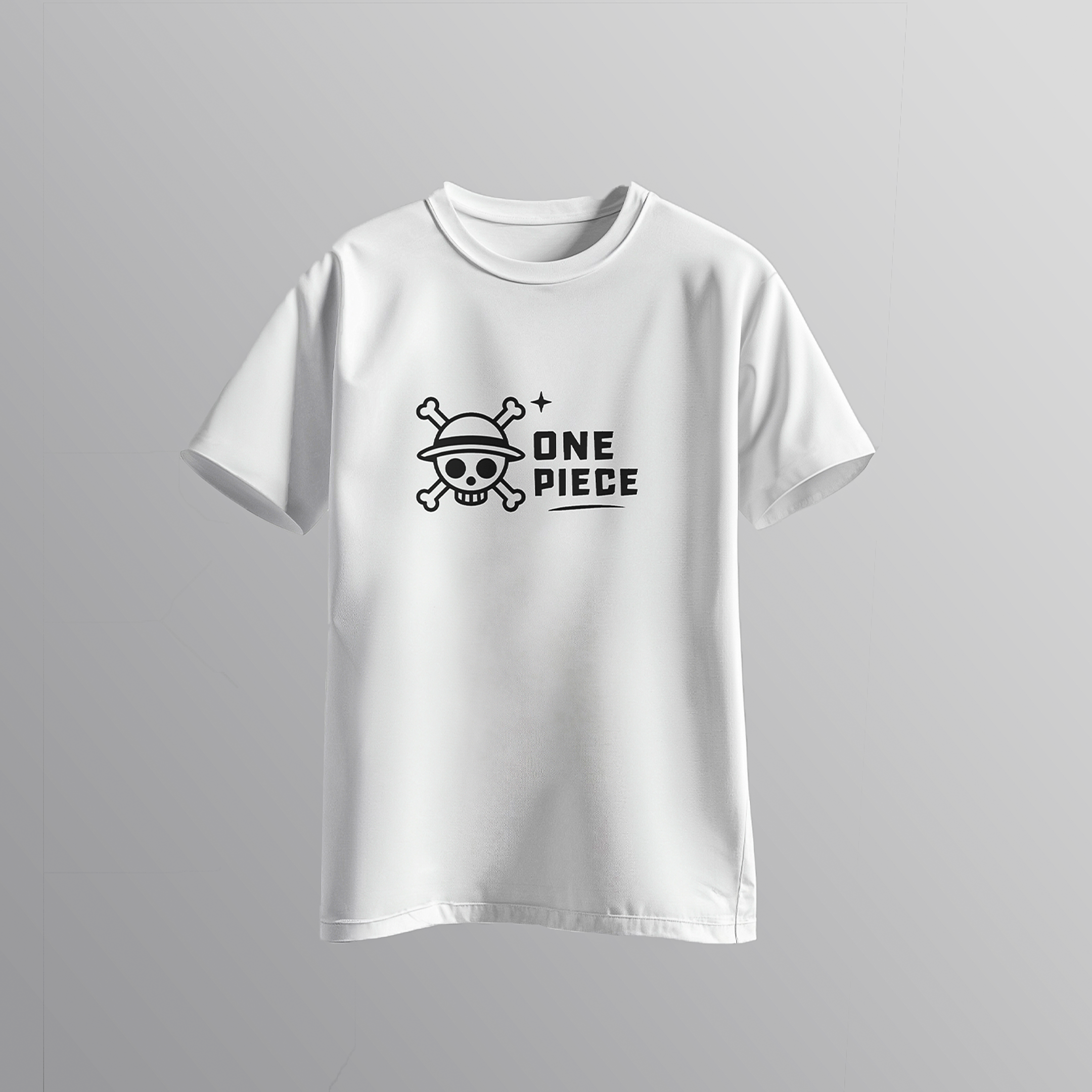 One Piece Straw Hat - Minimalist Anime T-Shirt | White | SPARK